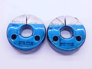13/16 32 UN 2A THREAD RING GAGES .8125 GO NO GO P.D.'S = .7911 & .7875 CHECK - DW42393LVR
