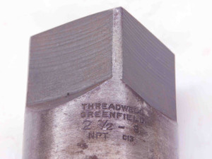 THREADWELL GREENFIELD 2 1/2 8 NPT HSS C13 PIPE TAP 8 STRAIGHT FLUTE 2.5 TAPER - JJ3178CH5