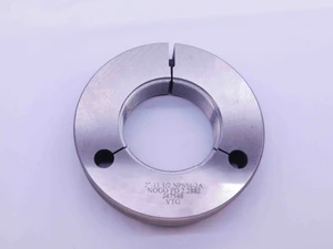 NEW 2" 11 1/2 NPSM VERMONT PIPE THREAD RING GAGE 2.0 NO GO ONLY PD = 2.2882 2A - DW42435VTGB