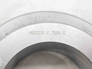 2.7594 CLASS X MASTER PLAIN BORE RING GAGE 2.7500 +.0094 OVERSIZE 2 3/4 70 mm - NS7633BY6