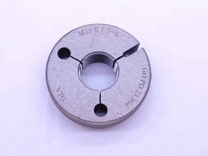 NEW M25 X 1.5 6g METRIC VERMONT THREAD RING GAGE 25 GO ONLY P.D. = 23.994 CHECK - DW42448VTGB