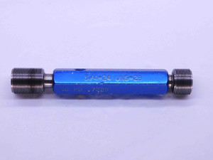 3/4 24 UNS 2B THREAD PLUG GAGE .75 .750 .7500 GO NO GO P.D.'S = .7229 & .7282 - DW42468OB6