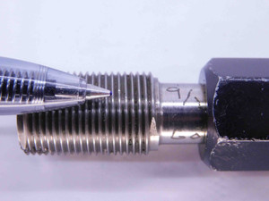 9/16 24 NS SPECIAL THREAD PLUG GAGE .5625 GO NO GO P.D.'S = .5374 & .5425 - DW42474OB6