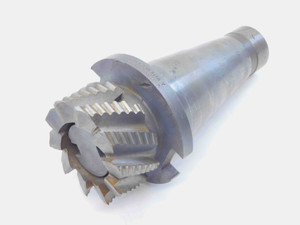 NMTB50 PRATT & WHITNEY 51-1/4-C-7/8 TOOL HOLDER W/ 3" ROUGHING SHELL MILL USA - JG5554BM6