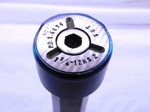 1 3/4 12 NS 2 SET THREAD PLUG GAGE 1.75 1.750 GO NO GO P.D.'S = 1.6959 & 1.6894 - DW42518OB6
