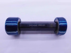 2" 11 1/2 NPSM 2B PIPE THREAD PLUG GAGE 2.0 11.5 GO NO GO PD'S = 2.2963 & 2.3044 - DW42540OB6