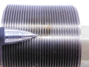 CERTIFIED 2 1/2 16 UN 2A SET THREAD PLUG GAGE 2.5 GO NO GO PDS= 2.4577 & 2.4522 - DW42558TLC