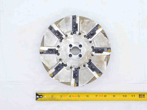 ABOUT 250mm O.D. X 60mm WIDTH INDEXABLE SHOP MADE? SIDE MILLING CUTTER - JG5722QA4
