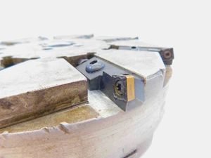 ABOUT 250mm O.D. X 60mm WIDTH INDEXABLE SHOP MADE? SIDE MILLING CUTTER - JG5722QA4