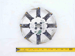 ABOUT 250mm O.D. X 60mm WIDTH INDEXABLE SHOP MADE? SIDE MILLING CUTTER - JG5723QA4
