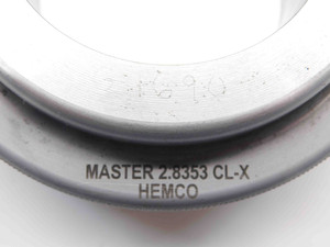 2.8353 CLASS X MASTER PLAIN BORE RING GAGE 2.8438 -.0085 UNDERSIZE 2 27/32 72 mm - NS7648BY6