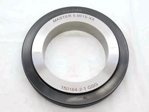 5.0015 CLASS XX MASTER PLAIN BORE RING GAGE 5.0000 +.0015 OVERSIZE 5.0 127 mm - NS7671BY6