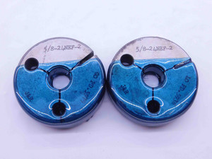 5/8 24 NEF 2 THREAD RING GAGES .625 .6250 GO NO GO P.D.'S = .5979 & .5938 UNEF-2 - DW42576OB6