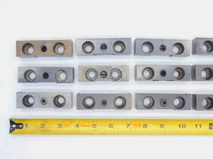 14pc LOT OF 1" WEDGE CLAMPS FOR LATHE TOOL BLOCKS 45mm & 35mm BOLT DISTANCE - JG5811CZ5