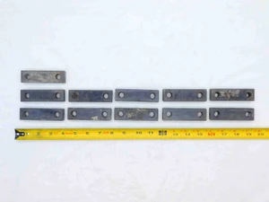 11pc LOT OF 3 1/2" LONG STEEL PARALLELS 65mm HOLE DISTANCE 1/4" HOLE DIA. 3.5 - JG5813CZ5