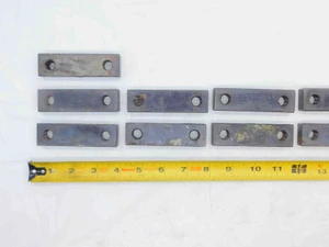 11pc LOT OF 3 1/2" LONG STEEL PARALLELS 65mm HOLE DISTANCE 1/4" HOLE DIA. 3.5 - JG5813CZ5