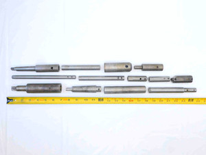 13pc LOT OF TOOL HOLDER ADAPTER SLEEVES INNDER DIA. SIZES RANGE FROM 1/4 - 3/4 - JG5826BL6