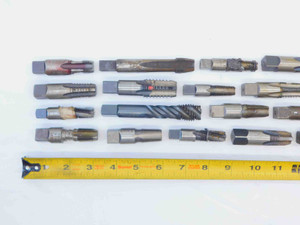 30pc LOT OF VARIOUS HSS TAPS PLUG BOTTOMING NPT PIPE STRAIGHT & SPIRAL FLUTES - JG5828AX4