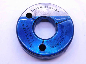 1 7/16 12 UN 3A THREAD RING GAGE 1.4375 NO GO ONLY P.D. = 1.3790 INSPECTION - DW42608OB6