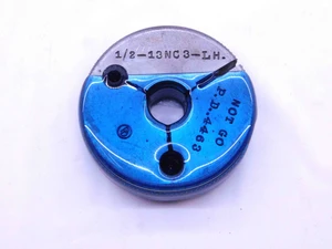1/2 13 NC 3 LEFT HAND THREAD RING GAGE .5 .50 NO GO ONLY P.D. = .4463 UNC-3 L.H. - DW42622LVR
