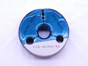 11/16 26 UNS 3A THREAD RING GAGE .6875 GO ONLY P.D. = .6625 INSPECTION CHECK - DW42625OB6