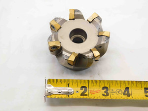 INGERSOLL 3" O.D. COOLANT THRU FACE MILL 1" PILOT 3/8 KEY HOLDS 7 INSERTS 3.0 - NS7760BY6