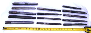 14pcs LOT OF HSS CHUCKING & EXPANSION REAMERS STRAIGHT, MT2 AND MT3 SHANK CNC - JJ3404LVR