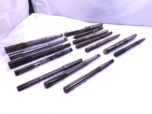 14pcs LOT OF HSS CHUCKING & EXPANSION REAMERS STRAIGHT, MT2 AND MT3 SHANK CNC - JJ3404LVR