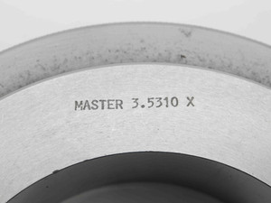 3.5310 CL X MASTER PLAIN BORE RING GAGE 3.5313 -.0003 3 17/32 89.687 mm 3.531 - NS7834BY6