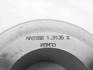 1.9135 CL X MASTER PLAIN BORE RING GAGE 1.9063 +.0072 OVERSIZE 1 29/32 48.603 mm - NS7847BY6