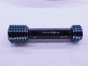 1 3/4 4 ACME 2G THREAD PLUG GAGE 1.75 1.750 GO NO GO P.D.'S = 1.6250 & 1.6479 - DW42777CB6