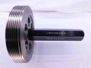 6" 8 STUB ACME 2G THREAD PLUG GAGE 6.0 6.00 6.000 NO GO ONLY P.D. = 5.9880 CHECK - DW42784CB6