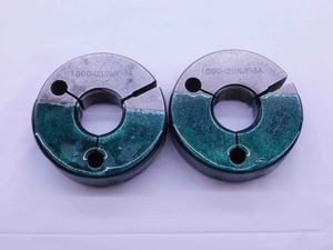 1" 12 UNJF 3A THREAD RING GAGES 1.0 1.00 1.000 GO NO GO P.D.'S = .9459 & .9415 - DW42802DH5