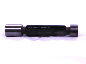 31.687 & 31.737 CL XX METRIC PIN PLUG GAGE GO NO GO 32.000 -.263 32 mm 1.2495 - RD0014BT6