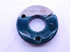 1 11/16 20 UN 2A THREAD RING GAGE 1.6875 GO ONLY P.D. = 1.6535 INSPECTION CHECK - DW42851DH5