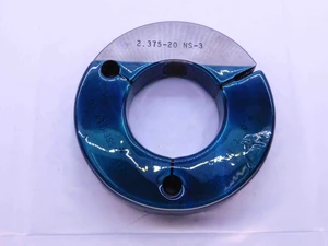 2 3/8 20 NS 3 THREAD RING GAGE 2.375 2.3750 GO ONLY P.D. = 2.3350 INSPECTION - DW42856DH5