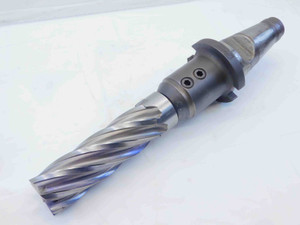 FLASH-CHANGE NMTB50 DEVLIEG 1 1/4 ID SOLID END MILL TOOL HOLDER W/ 2" END MILL