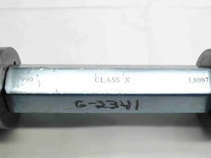 1.7990 & 1.8007 CL X PIN PLUG GAGE GO NO GO 1.7969 +.0021 1 51/64 45.738 1.799 - NS7937BY6
