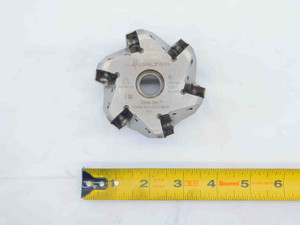 WALTER 80mm O.D. FACE MILL F4030.B27.080.Z06.02 27mm PILOT 6 POCKETS P23696-2.0 - JG6210BL5