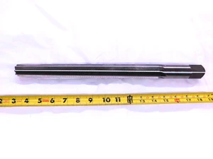#13 O.D. HSS TAPER PIN REAMER 1" SHANK 8 STRAIGHT FLUTE NO. 13 HAND TAPERED