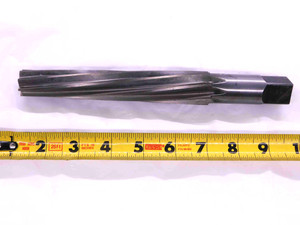 P & W #9 O.D. HSS BROWN & SHARPE TAPER REAMER 3/4 SHANK SPIRAL 8 FLUTE BS9 BS#9 - JJ3759BU5