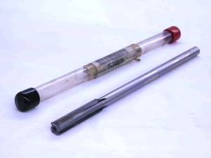 21CM 0.385 OD HSS CARBIDE TIPPED REAMER .315 SHANK 4FL .385 .3850 .3750 OVERSIZE - JJ3770BA4
