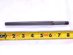 #8 O.D. HSS TAPER PIN REAMER 0.325 SHANK 6 STRAIGHT FLUTE NO. 8 HAND TAPERED - JJ3774BA4