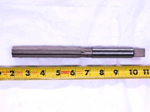 ST 13/16 O.D. HSS HAND REAMER 0.605 SHANK 8 STRAIGHT FLUTE .8125 ONSIZE - JJ3789BJ3