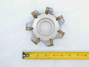 ISCAR 4" FACE MILL S845 F45SX D4.0-7-1.5-R16 1 1/2 PILOT 7 POCKETS SMXU-16 4.0 - JG6224BL5