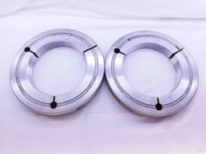 5 1/4 16 UN 2A THREAD RING GAGES 5.25 5.250 GO NO GO P.D.'S = 5.2076 & 5.2015 - DW42867BY6