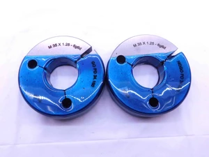 M35 X 1.25 6g METRIC THREAD RING GAGES 35 GO NO GO P.D.'S = 34.160 & 34.020 - DW42908SLW
