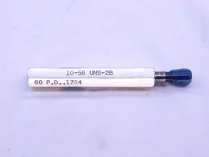10 56 UNS 2B THREAD PLUG GAGE #10 .190 .1900 NO GO ONLY P.D. = .1816 INSPECTION - DW42934LVR