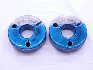1 1/16 12 UN 3A VERMONT THREAD RING GAGES 1.0625 GO NO GO PD'S = 1.0084 & 1.0042 - DW42936SLW