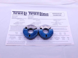 CERTIFIED 1 1/8 16 UN 3A THREAD RING GAGES 1.125 GO NO GO PD'S = 1.0844 & 1.0807 - DW42945TLC